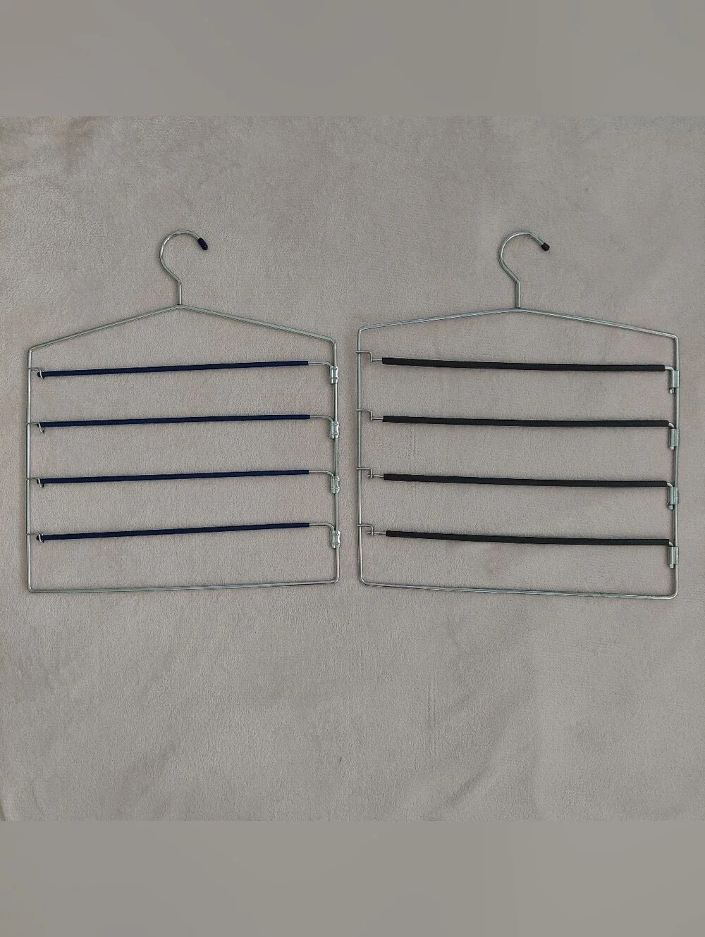 Set of Two 4-tier Swing-Arm Metal Pant Hangers NWOT